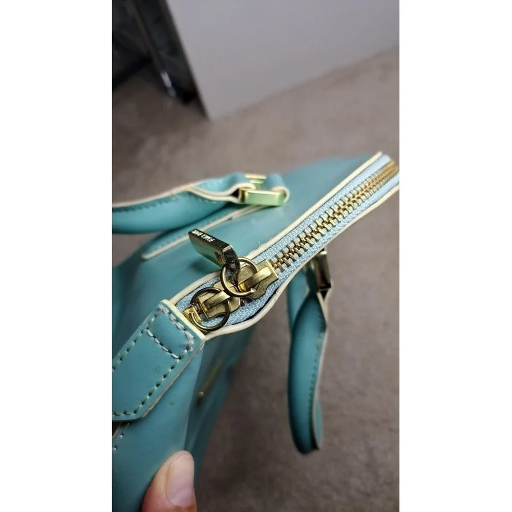 Ivanka‎ Trump Faux Leather Turquoise Satchel/Bag Top Handle Crossbody